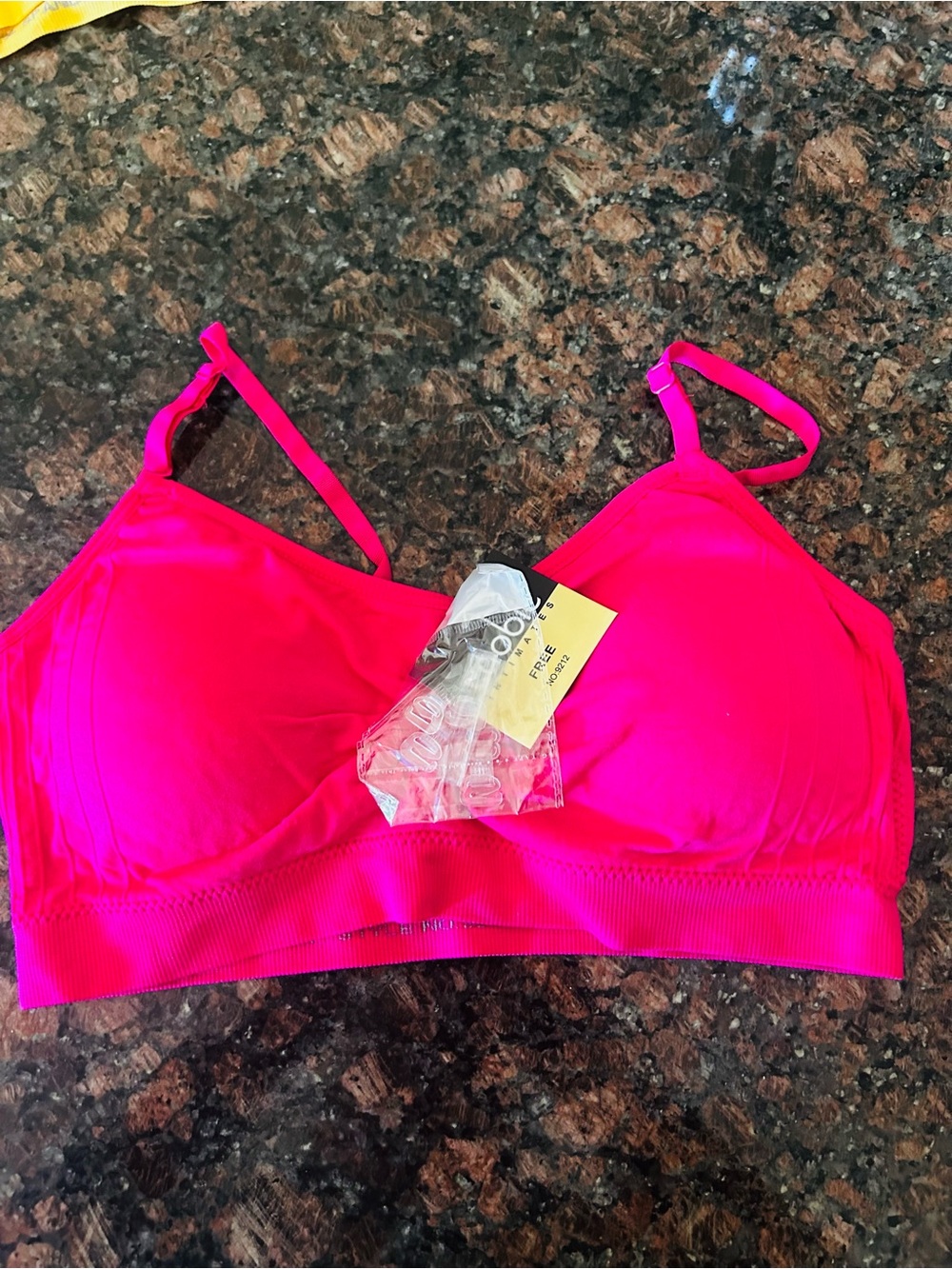 Coobie Bra Seamless Hot Pink Wireless Bra -One Size No Wires!